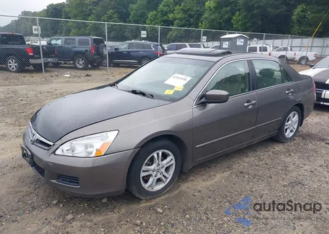 2007 Honda Accord 2.4 Ex из США, поврежденный, VIN 1HGCM56757AA19977